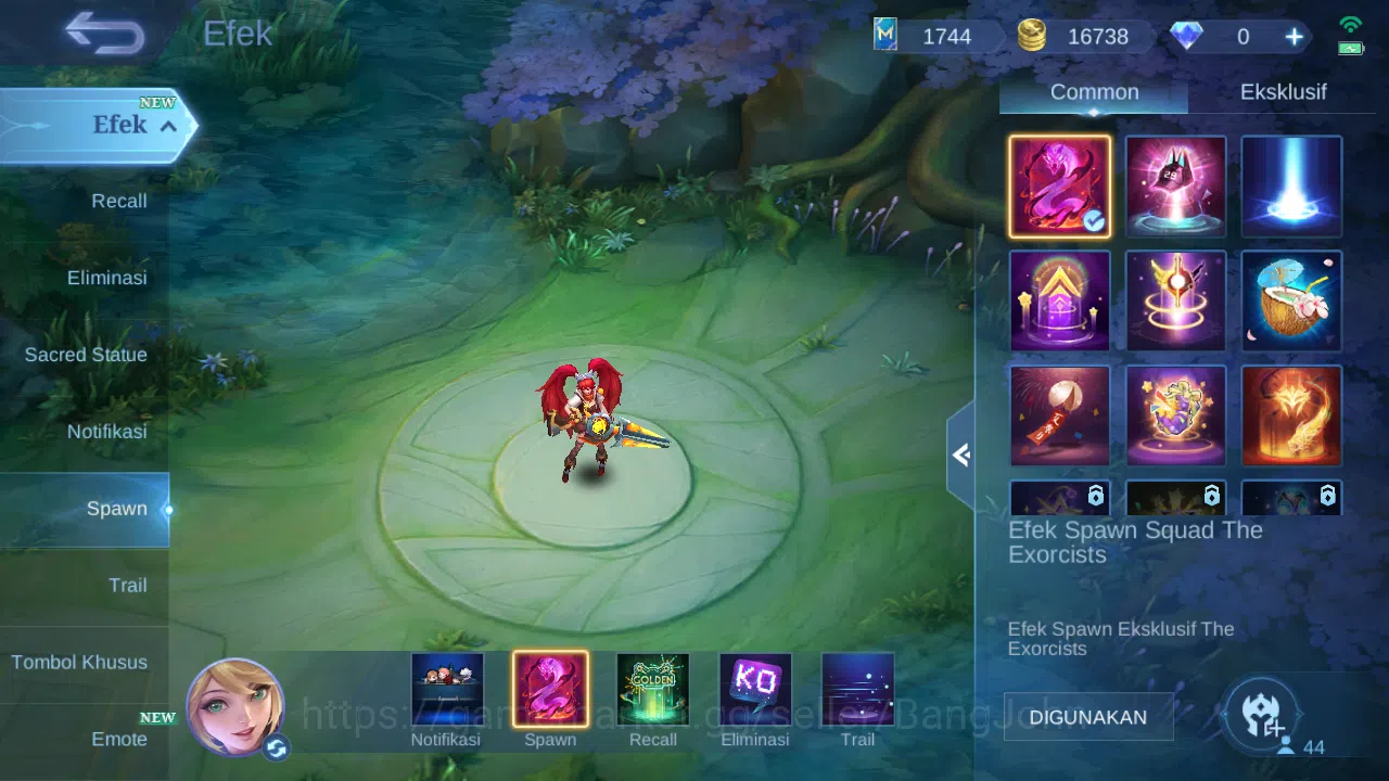 Mobile Legends: Bang Bang Accounts Hero 44 | skin 75 | kof aurora | kof karina | luck image 9