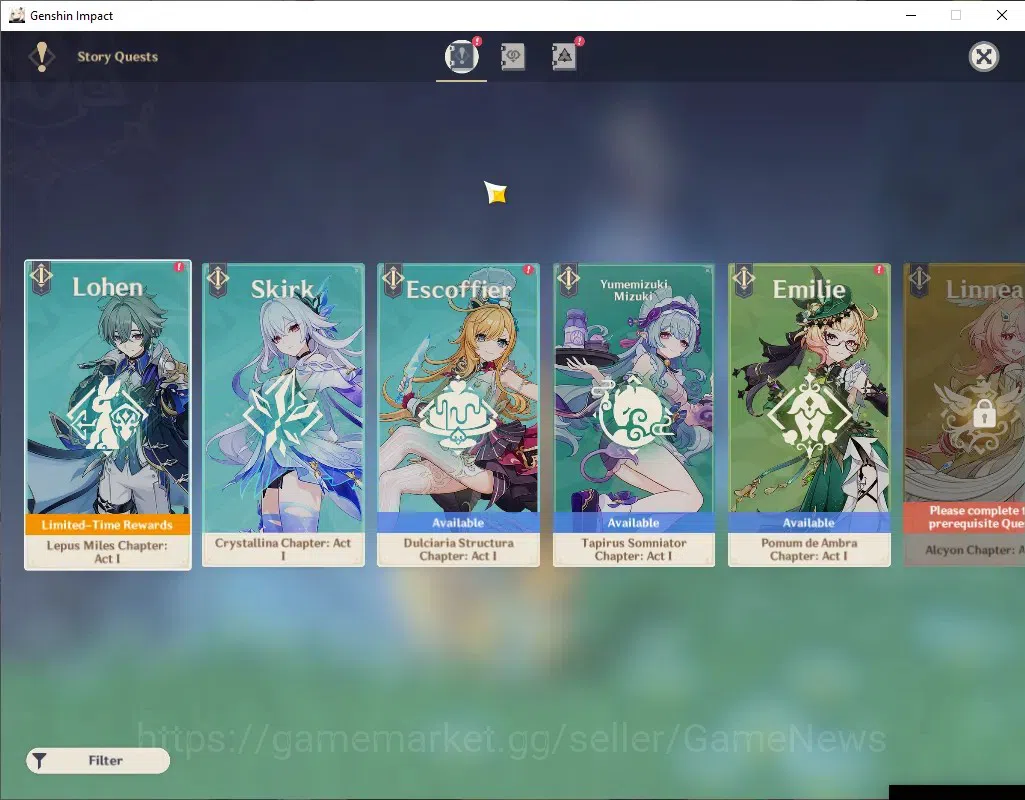 Genshin Impact Accounts ASIA|AR 60|Free HSR|17 Limited +14(*5Weapon)|(Navi image 17