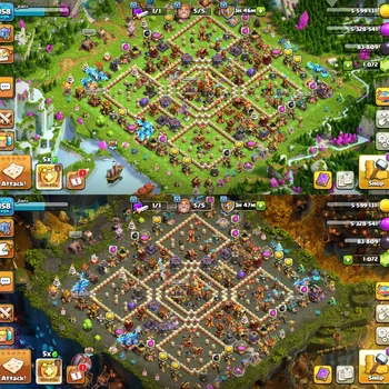 Clash of Clans Accounts High-End 2 scnery onth 16 max20 skin heroesheroes lvl 71-75-30-50-30-10changed name freegems-1072