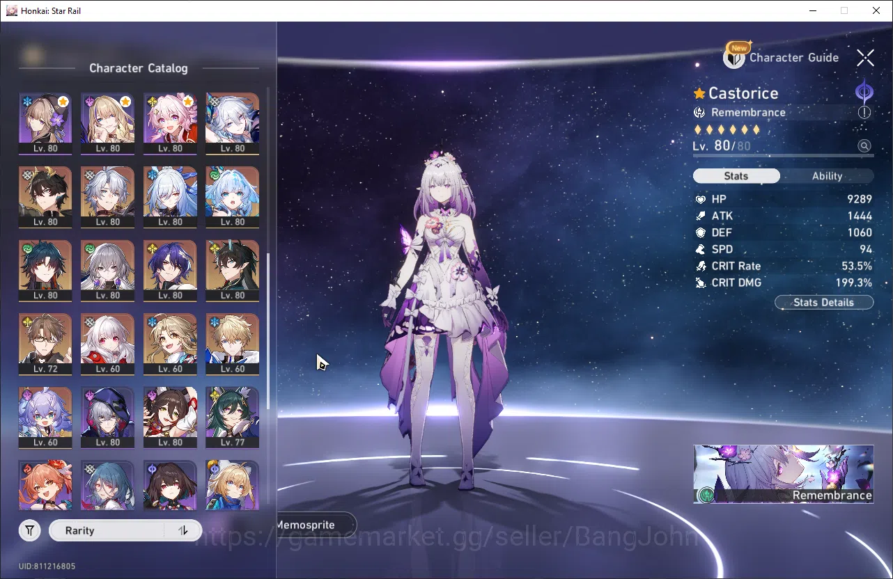 Honkai Star Rail Accounts ASIA | TL 70 | 29 Limit | Castorice E2S1, Hyacine, image 3