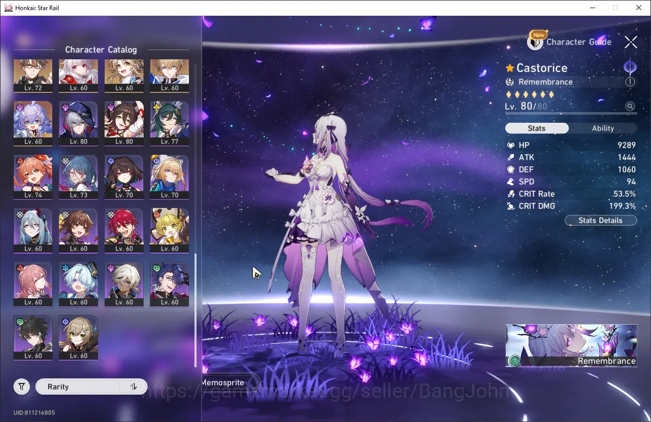 Honkai Star Rail Accounts ASIA | TL 70 | 29 Limit | Castorice E2S1, Hyacine, image 4