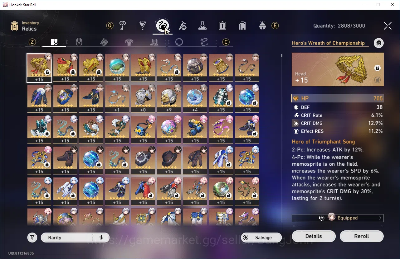 Honkai Star Rail Accounts ASIA | TL 70 | 29 Limit | Castorice E2S1, Hyacine, image 6
