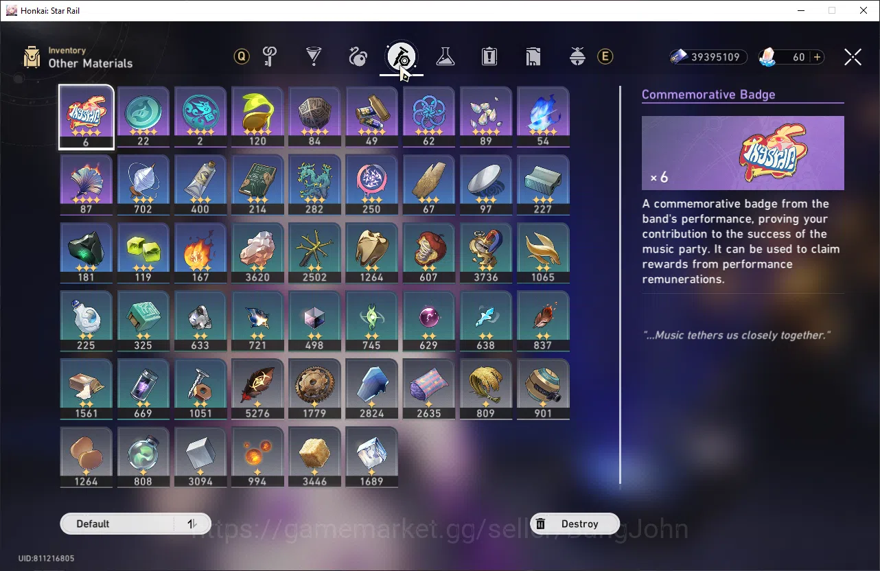 Honkai Star Rail Accounts ASIA | TL 70 | 29 Limit | Castorice E2S1, Hyacine, image 7
