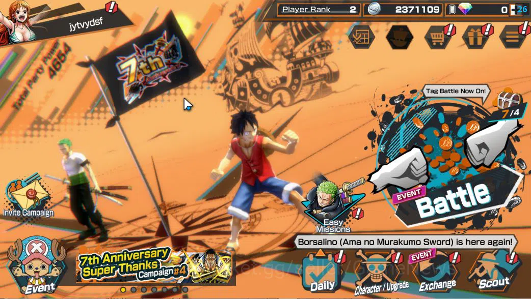 Global|5 EX|BP Kuzan,T5E St. Saturn,TFE Monkey D. Luffy,Raid Onigashima roronoa Zoro |Rank 2|Bandai| CheckSS (OPBR1850) One Piece Bounty Rush Starter Global|5 EX|BP Kuzan,T5E St. Saturn,TFE Monkey D. image 1