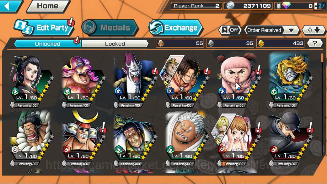 One Piece Bounty Rush Accounts Starter Global|5 EX|BP Kuzan,T5E St. Saturn,TFE Monkey D. Luffy,Raid Onigashima roronoa Zoro 4