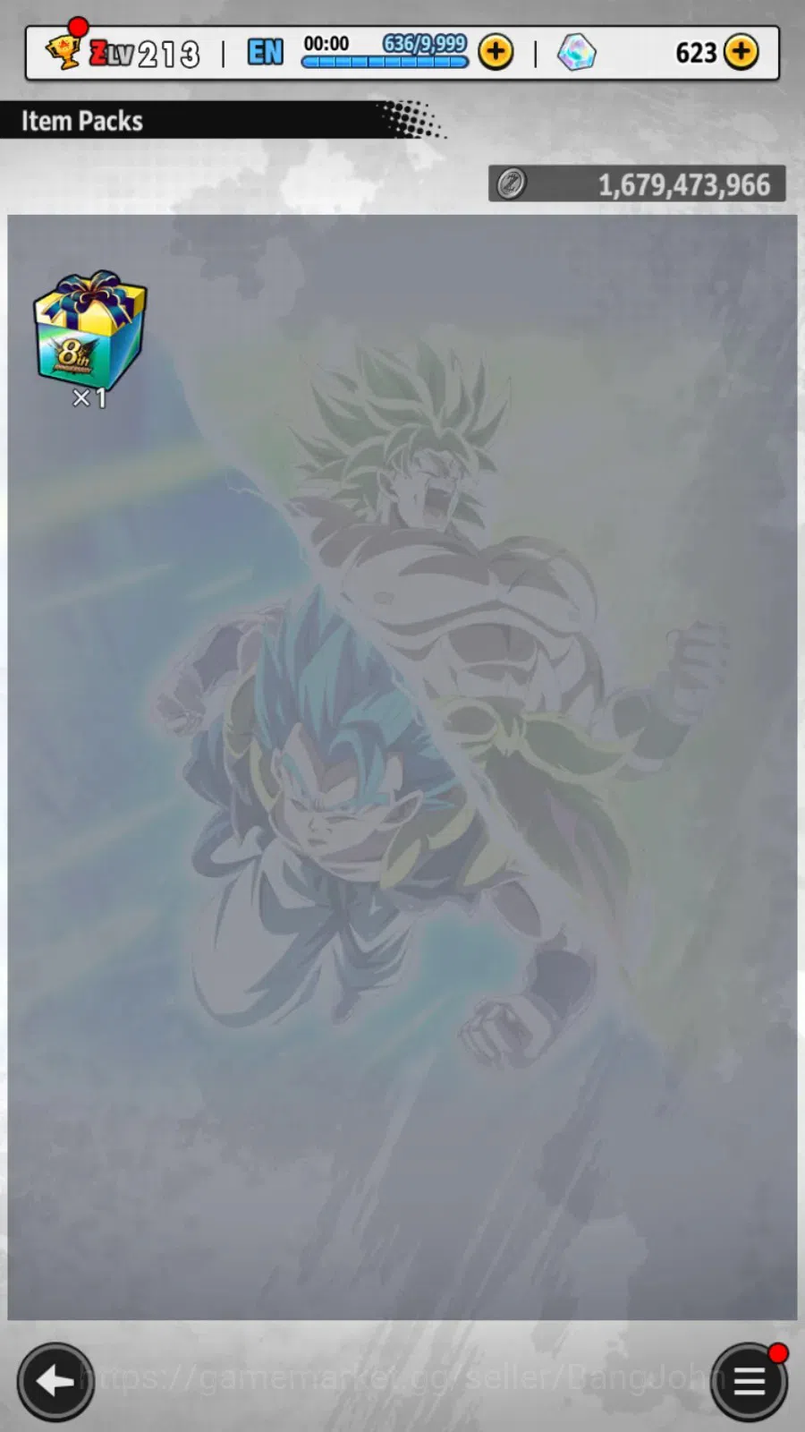 Dragon Ball Legends Accounts High-End Android |Lvl 213|623 CC|744M Total Power|4 LR|6 UL|LR SSGShallet,Broly: Fury,Super 11