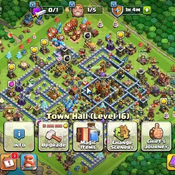 Clash of Clans Accounts High-End LV 116|TH 16 - BH 9 HH 9|Limited skin|BK 60,AQ 68,GW 41,MP 43,RC 35,DD 10||1009