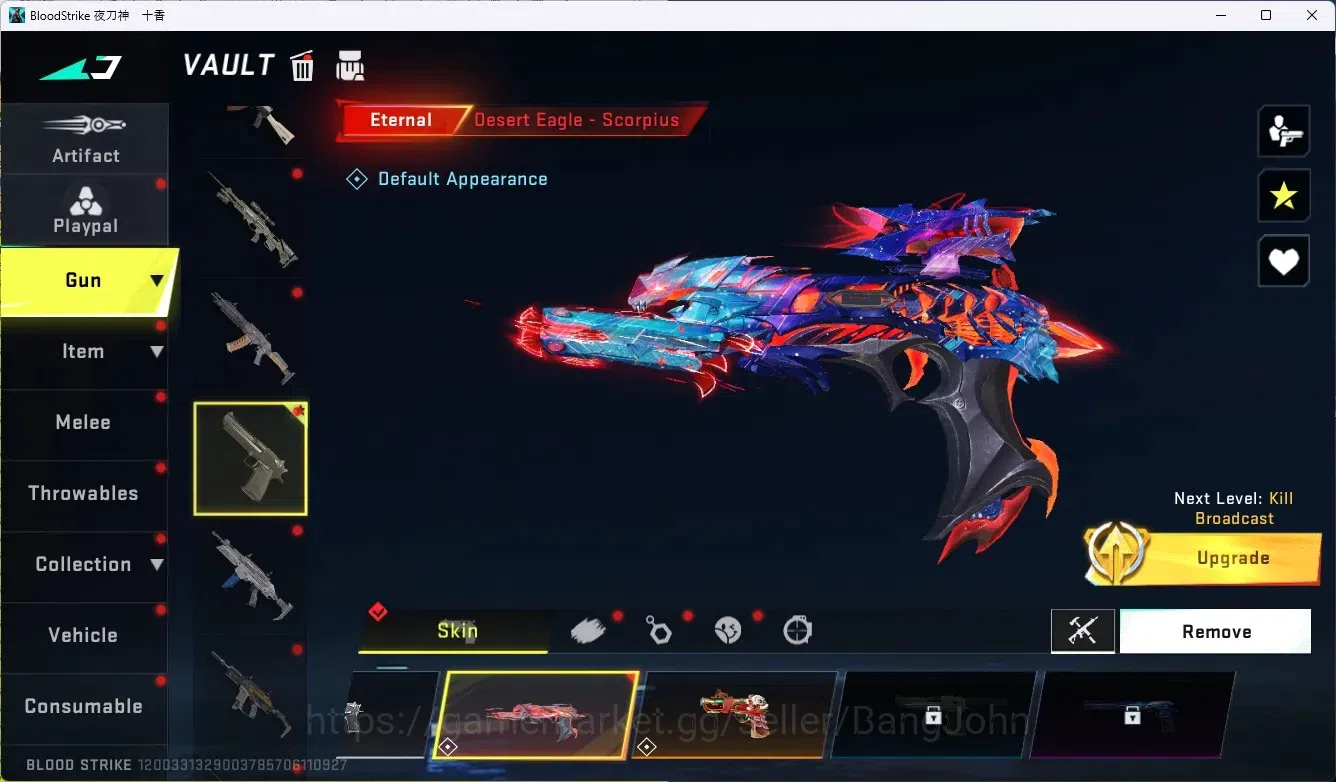 Blood Strike Accounts ASIA | Eternal: Desert Eagle-Scorpius|4 Collab Gun image 4