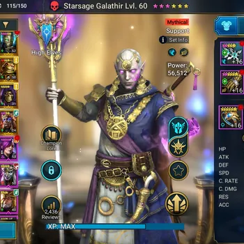 Raid: Shadow Legends Accounts Mid-Game Lv 45|651K PWR|1 Mythic(Starsage Galathir)+17