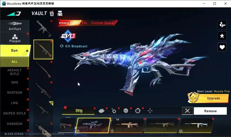 Blood Strike Accounts ASIA|ETERNAL DEagle-Scorpius|Collab 7DS[M700,QBZ95 image 20