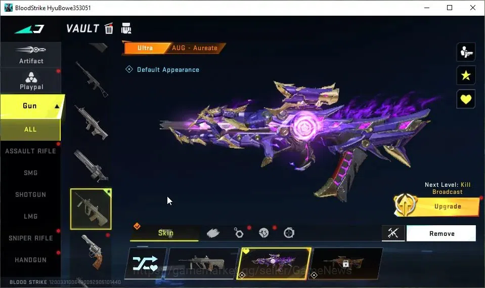 Blood Strike Accounts ASIA|Starter|Collab 7DS[M700,AK47]|ULTRA AUG-Aurea image 11
