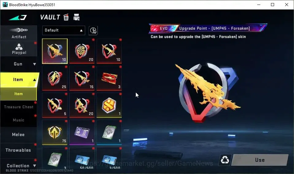 Blood Strike Accounts ASIA|Starter|Collab 7DS[M700,AK47]|ULTRA AUG-Aurea image 12