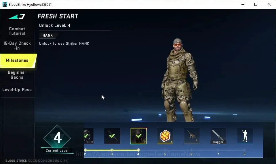 Blood Strike Accounts ASIA|Starter|Collab 7DS[M700,AK47]|ULTRA AUG-Aurea image 17