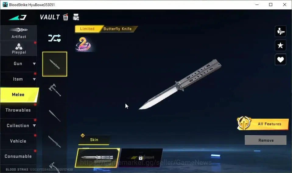Blood Strike Accounts ASIA|Starter|Collab 7DS[M700,AK47]|ULTRA AUG-Aurea image 4