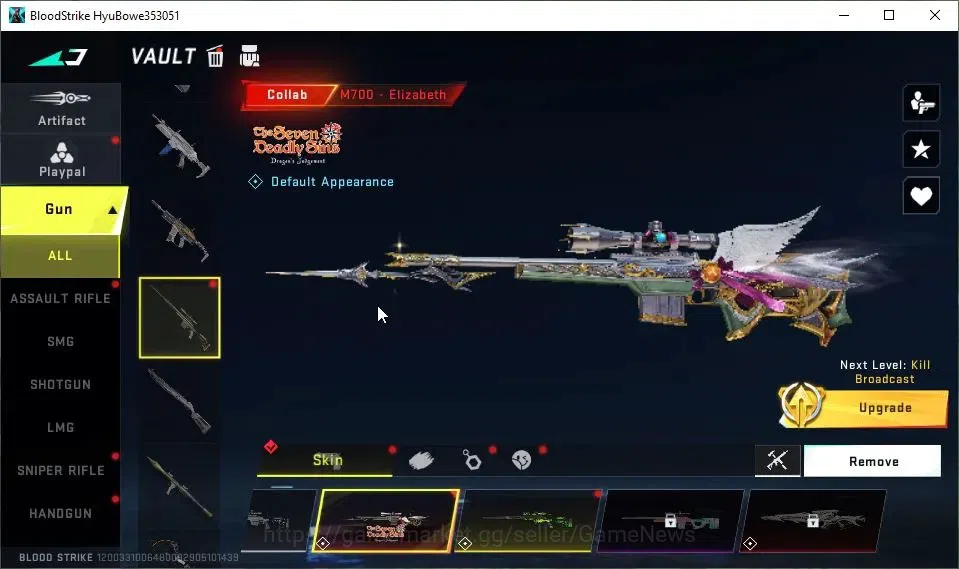Blood Strike Accounts ASIA|Starter|Collab 7DS[M700,AK47]|ULTRA AUG-Aurea image 9