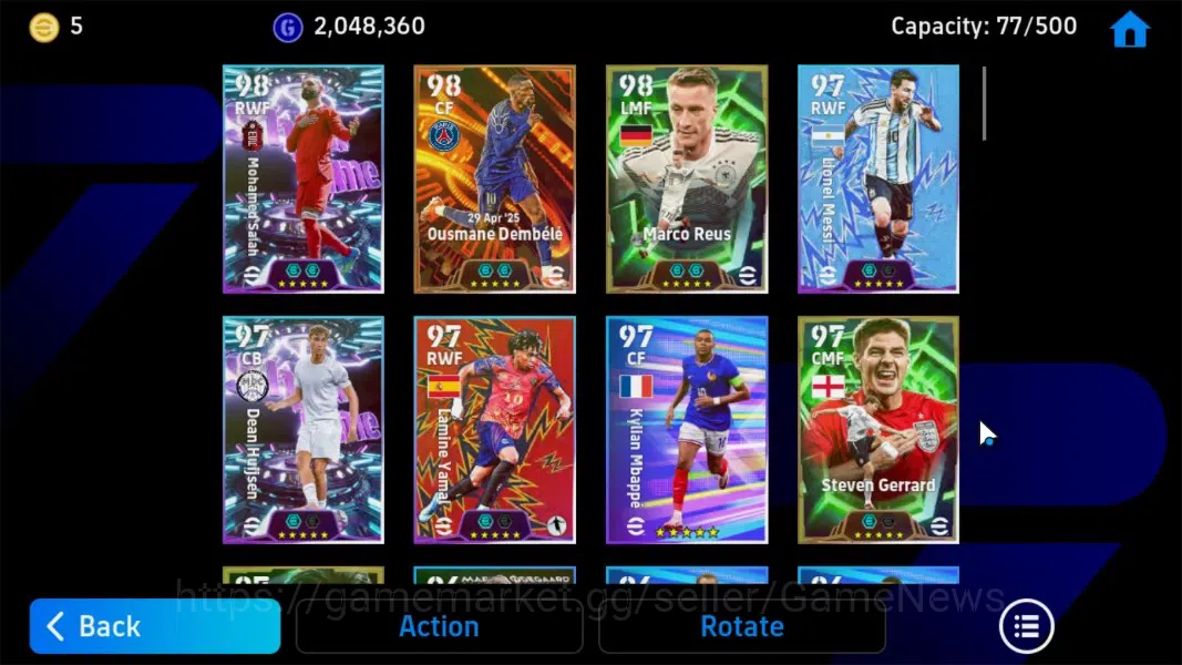 eFootball Accounts Android|BigTime OusmaneDembele,Marco Reus,Steven G image 3