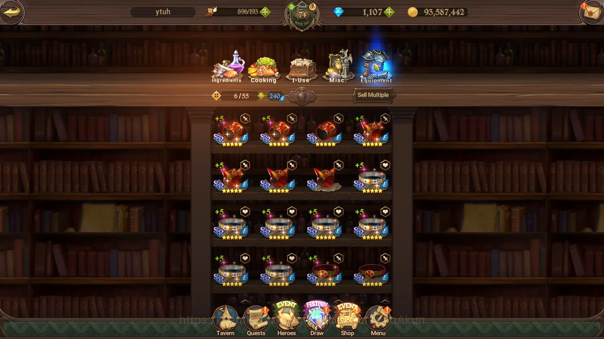 The Seven Deadly Sins: Grand Cross Accounts Global | 2,9M CC | 1 LR + 6 UR + 1107 Dm | Elizabe image 5