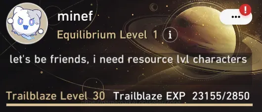 Honkai Star Rail Accounts Starter ASIA Allunset | Starter TL30 | 1 Lim (M.Blade+Sign) + Archer, Himeko |MC Female|Detail 1
