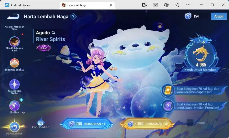 Honor of Kings Accounts Global Hero110 Skin209 |LNY2024 DaQiao+SunCe|KIC L image 17