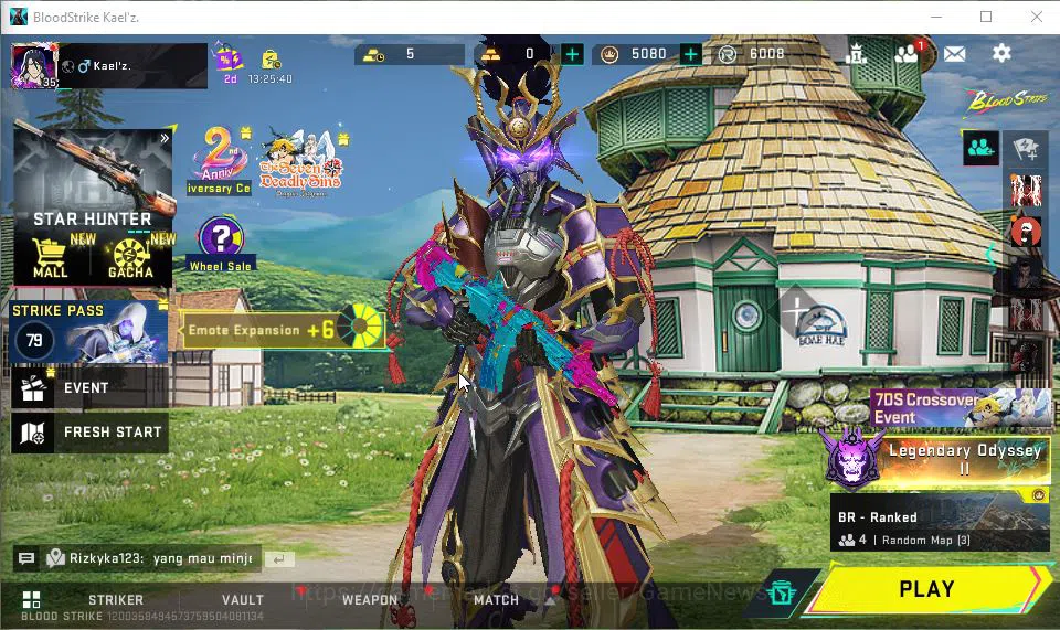 Blood Strike Accounts ASIA|ETERNAL[Kar98k-Netherflame Lv2,ZERO-Odashadow image 3
