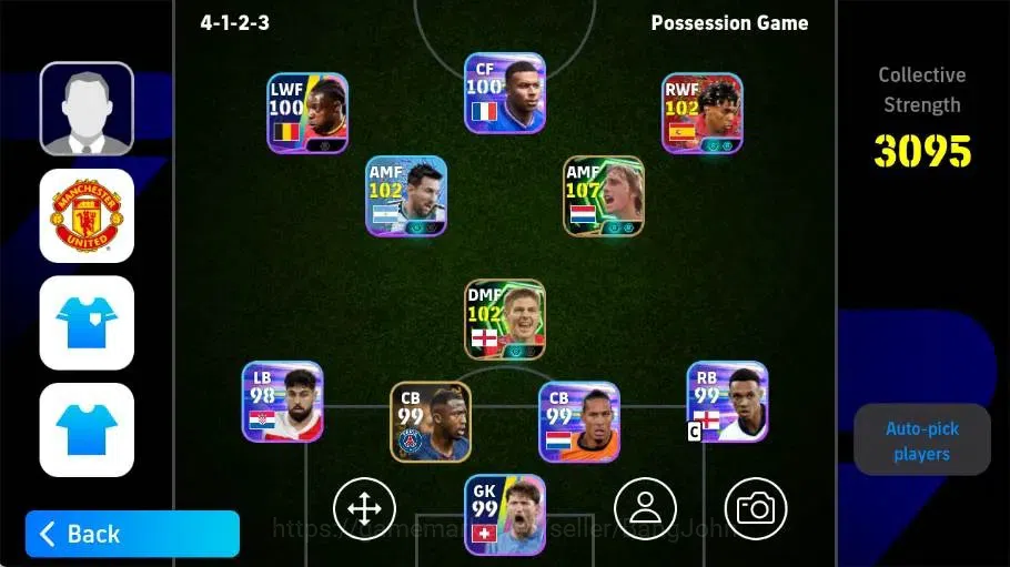 eFootball Accounts Legends & Iconic Players Mobile |PW 3095|Epic Cruyff,Gerrard,Shevchenko|Showtime Messi|2026|Check SS 1