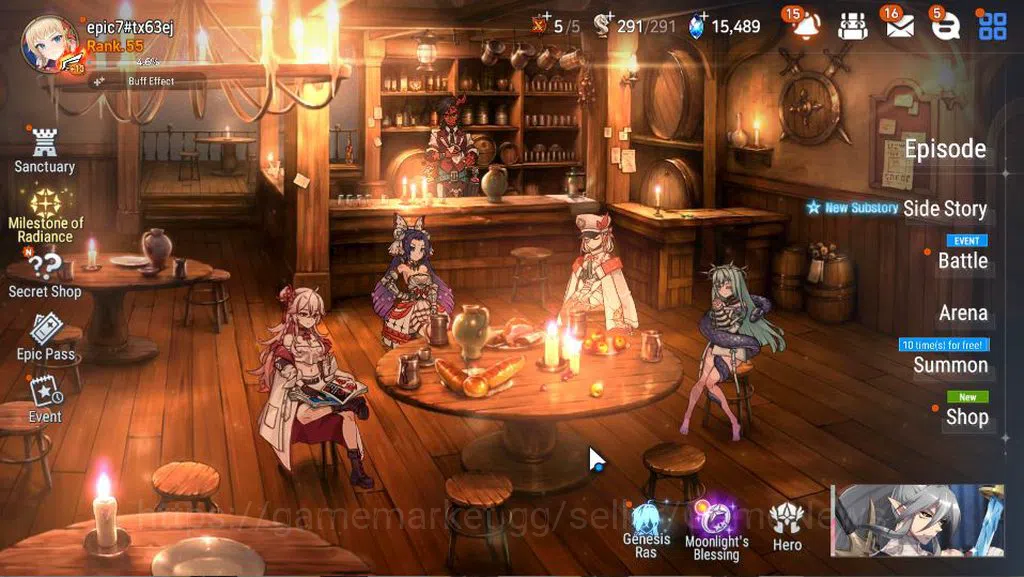 Epic Seven Accounts GLOBAL Unverif|New Era|9 ML(BArunka,LOTScales,NM L image 1