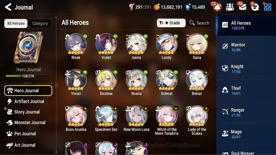 Epic Seven Accounts GLOBAL Unverif|New Era|9 ML(BArunka,LOTScales,NM L image 19