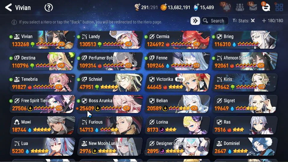 Epic Seven Accounts GLOBAL Unverif|New Era|9 ML(BArunka,LOTScales,NM L image 8