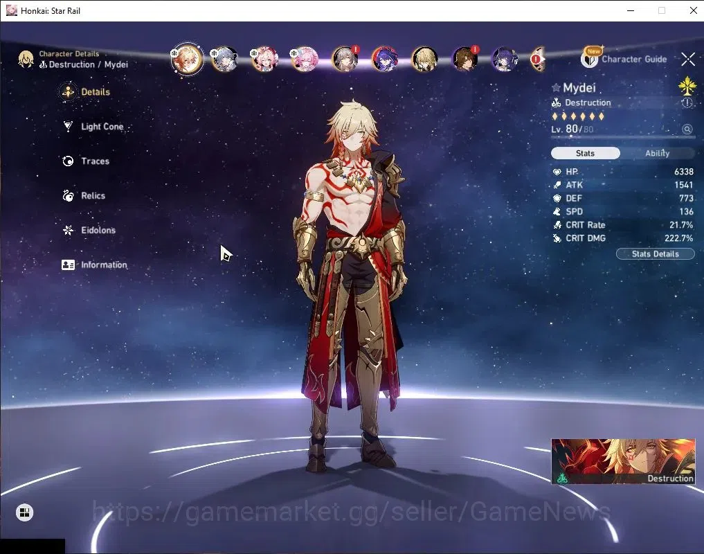 Honkai Star Rail Accounts Asia|TL 66|Free GI|1 GCS|12 Limited|[Sunday,Mydei] image 16