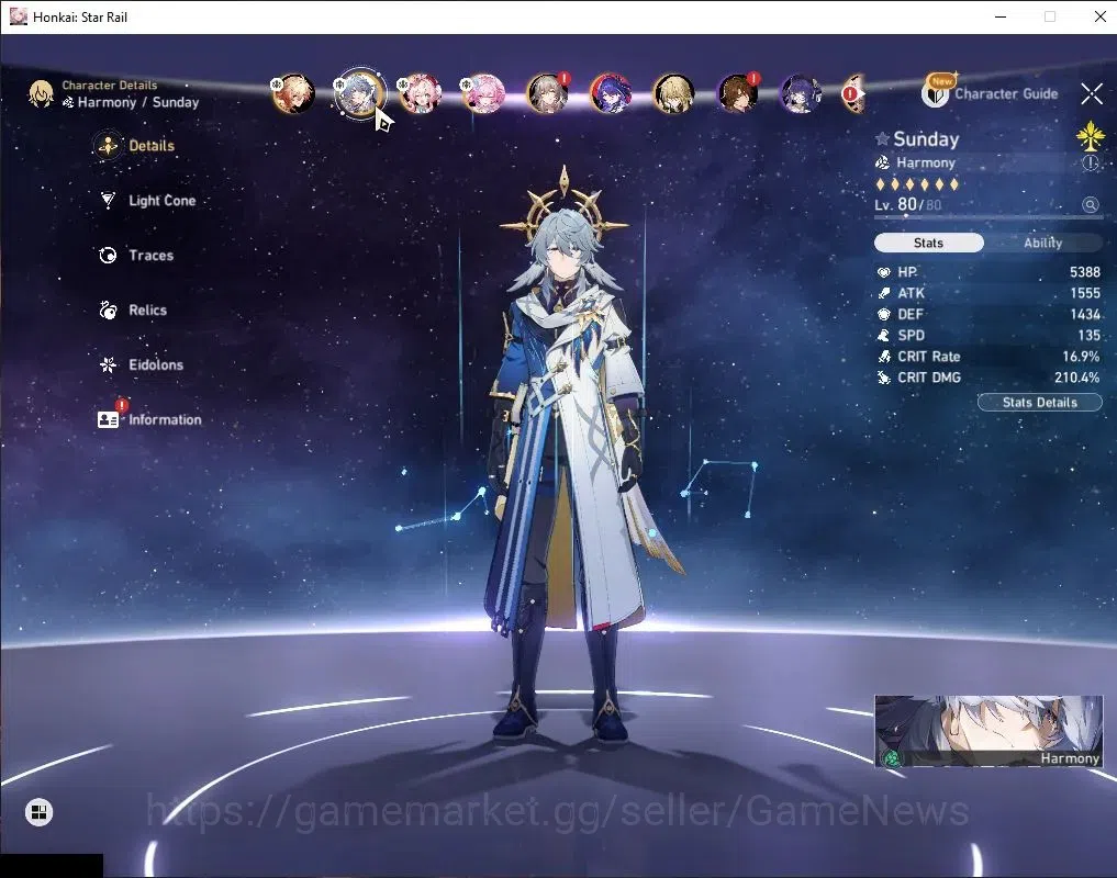 Honkai Star Rail Accounts Asia|TL 66|Free GI|1 GCS|12 Limited|[Sunday,Mydei] image 17