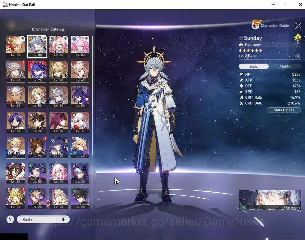 Honkai Star Rail Accounts Asia|TL 66|Free GI|1 GCS|12 Limited|[Sunday,Mydei] image 6
