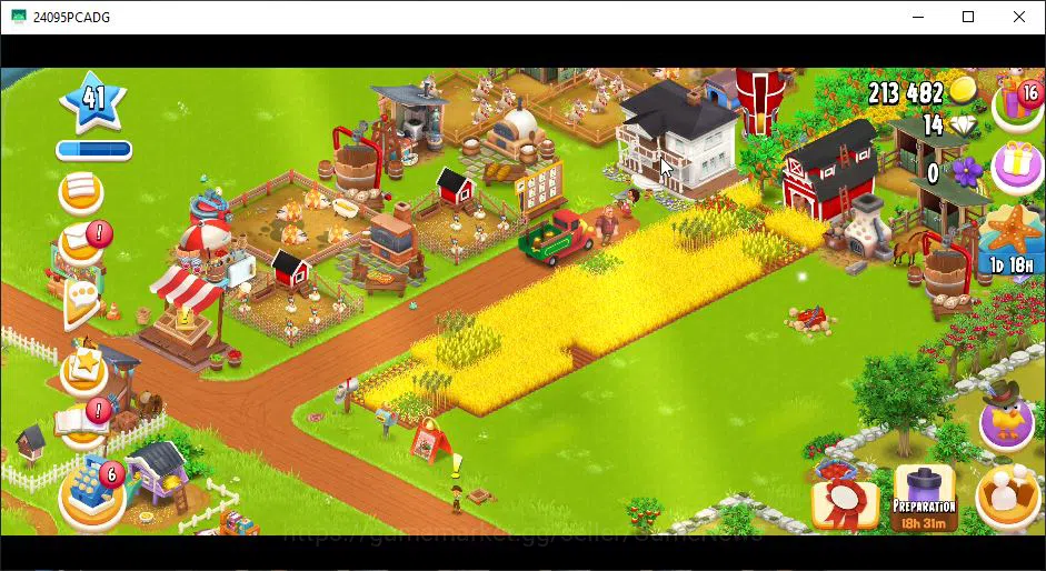 Hay Day Accounts Level 41 | Barn Storage 1050 + Silo Storage 600 | 213k Coins, 14 Diamonds |CN ON|Log Supercell ID|Take 3