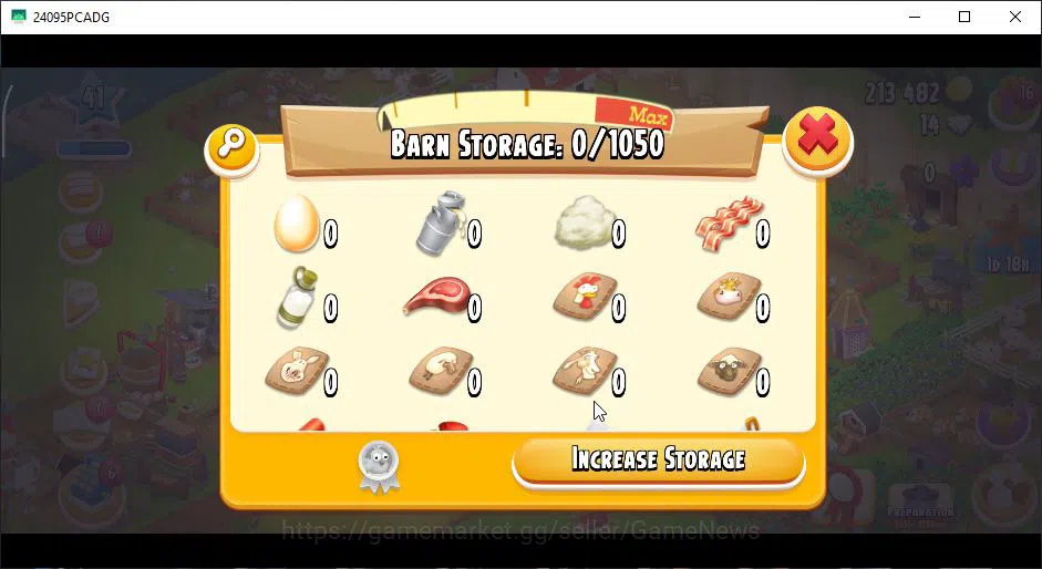 Hay Day Accounts Level 41 | Barn Storage 1050 + Silo Storage 600 | 213k Coins, 14 Diamonds |CN ON|Log Supercell ID|Take 8