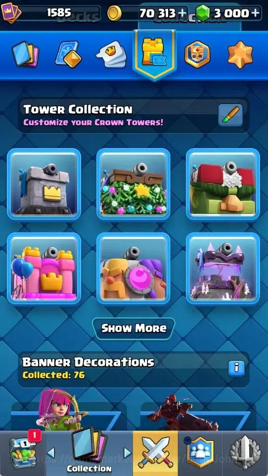 Clash Royale Accounts Mobile |KTL 15|Trophy 10025|2 Max L16 Cards|2 Hero image 14