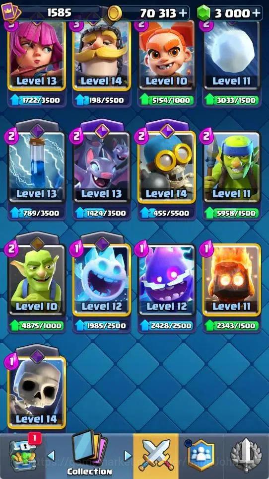 Clash Royale Accounts Mobile |KTL 15|Trophy 10025|2 Max L16 Cards|2 Hero image 2