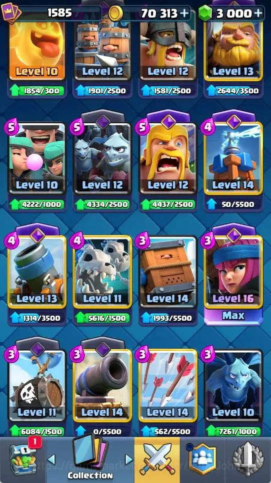 Clash Royale Accounts Mobile |KTL 15|Trophy 10025|2 Max L16 Cards|2 Hero image 3