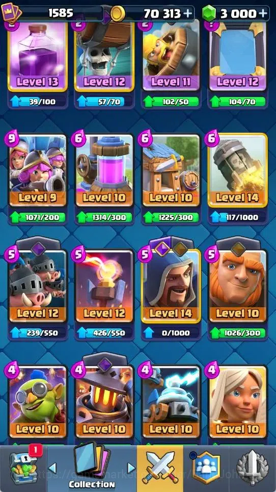 Clash Royale Accounts Mobile |KTL 15|Trophy 10025|2 Max L16 Cards|2 Hero image 5