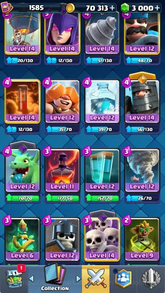 Clash Royale Accounts Mobile |KTL 15|Trophy 10025|2 Max L16 Cards|2 Hero image 6