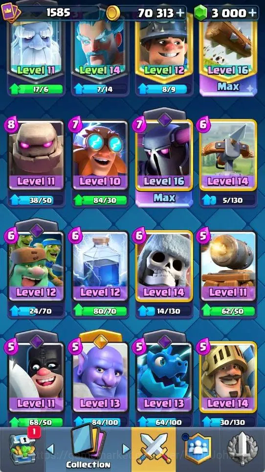 Clash Royale Accounts Mobile |KTL 15|Trophy 10025|2 Max L16 Cards|2 Hero image 7