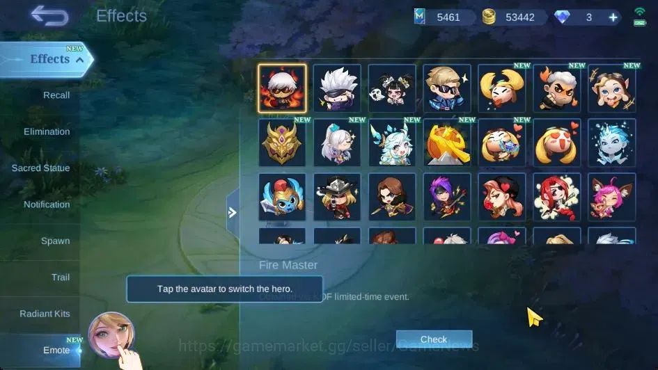 Mobile Legends: Bang Bang Accounts Hero 78|Skin 112|MAX Emblem|KOF Leona Karina, CC N image 15
