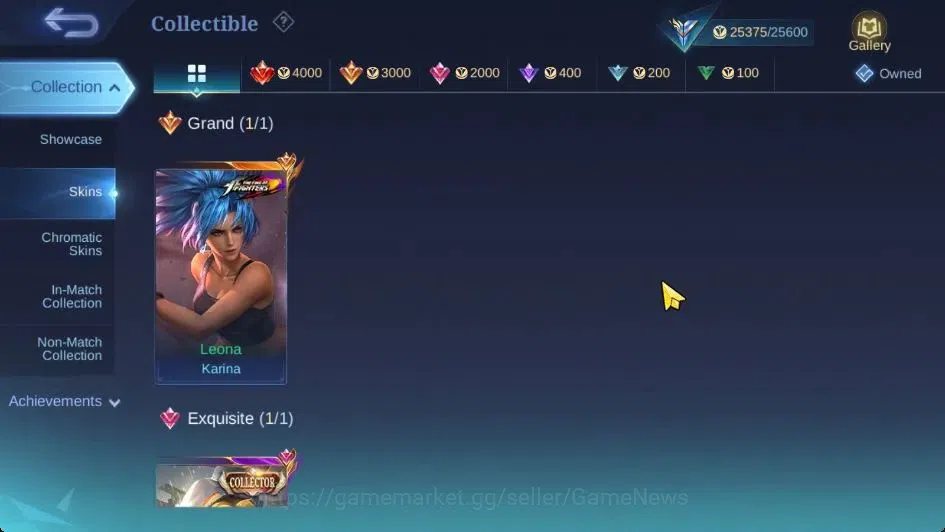 Mobile Legends: Bang Bang Accounts Hero 78|Skin 112|MAX Emblem|KOF Leona Karina, CC N image 6