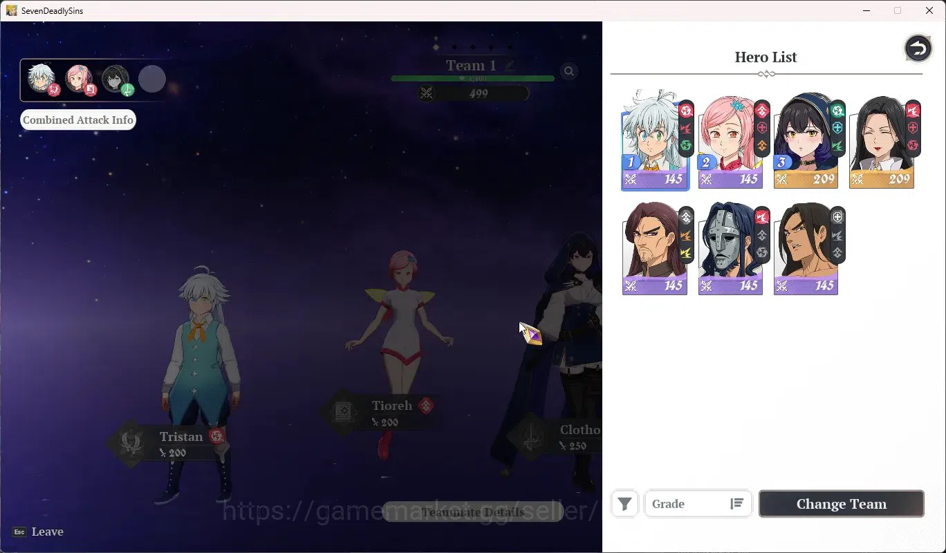 The Seven Deadly Sins: Origin Accounts EUROPE | Fress Starter Lv 2 | 2 SSR Clotho, Guila image 5
