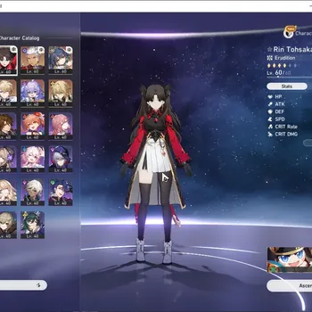 Honkai Star Rail Accounts Others Asia |TL 41|4 Limited Archer,Rin Tohsaka,Yunli,Luocha + 3 Standard Welt,Bailu,Gepard|Female