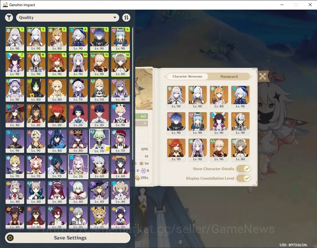 Genshin Impact Accounts Others Asia|AR 60|Skirk,Flins Prem Team|12 Limited 1