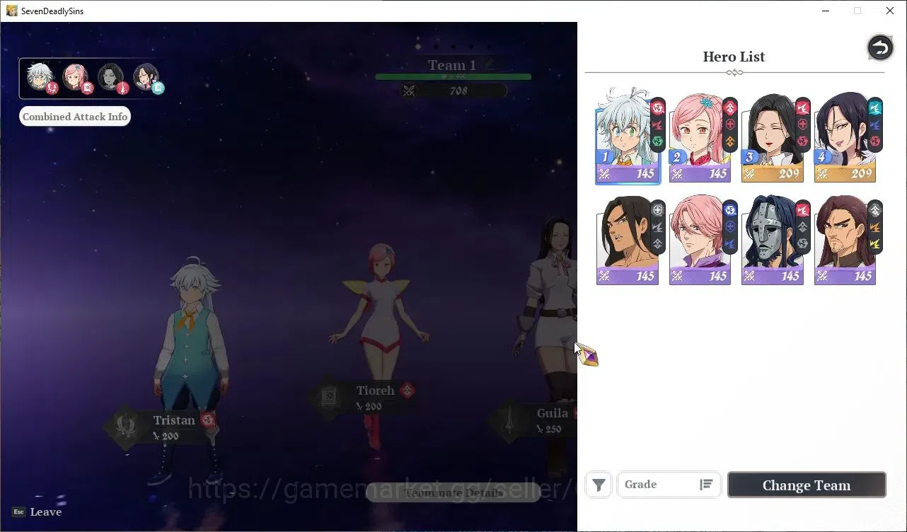The Seven Deadly Sins: Origin Accounts SEA |2 SSR| Merlin, Guila + 1 SSR Selector |Fresh  image 3