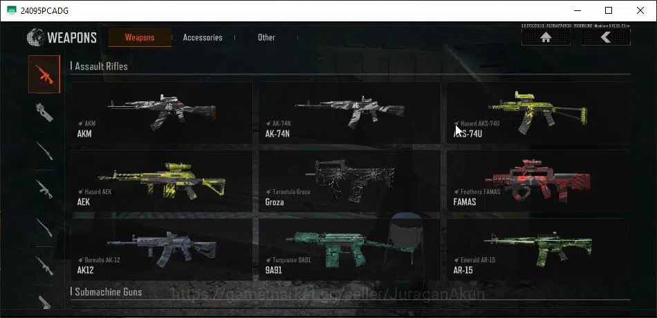 Arena Breakout Accounts Mid-Tier [MOBILE] Lv30|SV 30M|CV 18M| Shovel Sapper, AKM, AK-74N|Many Weapon Skin|Gear Skin|CN 4