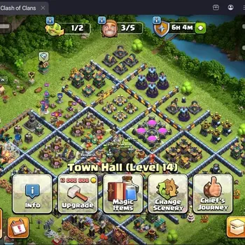 Clash of Clans Accounts High-End TH14-BH8|Lv.138|BK58,AQ61,MP50,GW50,RC26|BM15,HH8|2 Legendary & 8 Gold Skins|Proteck