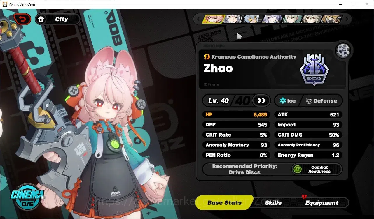 Zenless Zone Zero Accounts Starter ASIA|IK 39|S1 Ch5|4 Limited[Velina,Sunna,Yixuan,Zhao]+2 STD(Rina,Soldier 11)|All Unset|MC 20