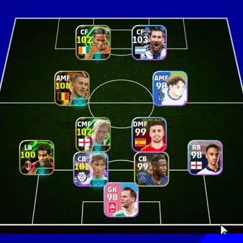 eFootball Accounts Legends & Iconic Players Android|Power 3095|BigTime Eden Hazard|Epic Didier Drogba,Paul