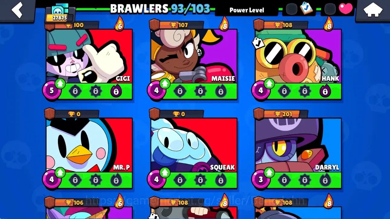 Brawl Stars Accounts Global|27875 Trophy|93 Brawlers-12 Max Lvl.|11 Hyp image 18